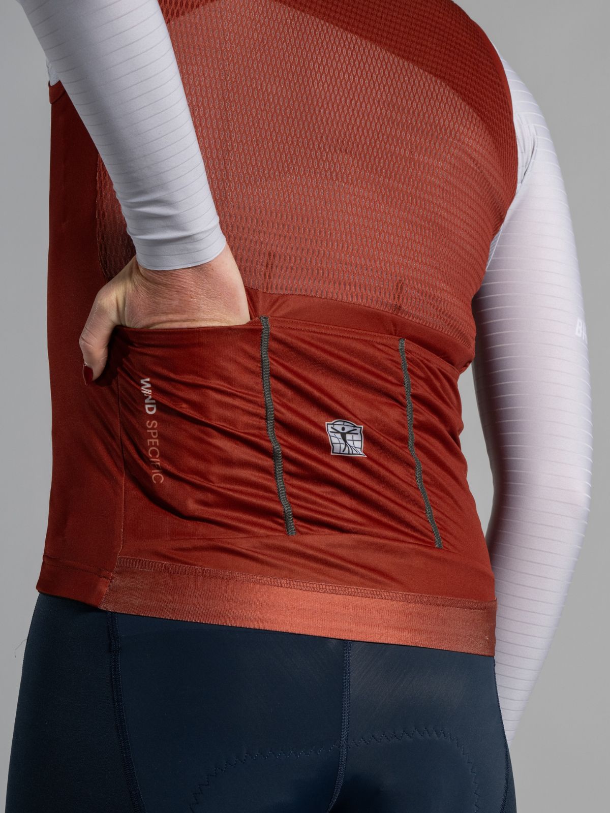 Women's Wind Gilet Terra Cotta