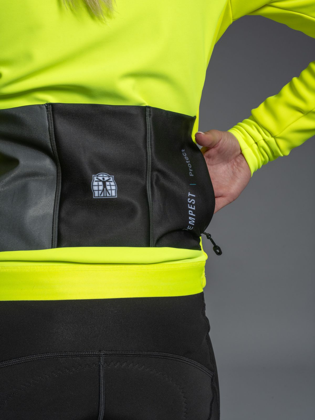 Chaqueta Tempest Protect Pixel Amarillo fluo para mujeres