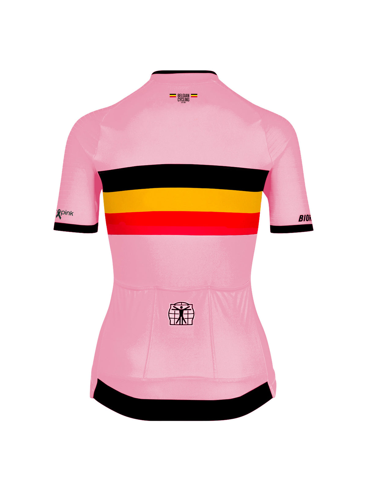 Offizielles Belgian Cycling Icon Damen-Trikot - Think Pink Edition