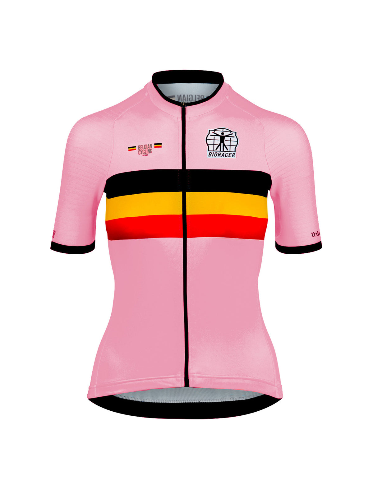 Offizielles Belgian Cycling Icon Damen-Trikot - Think Pink Edition