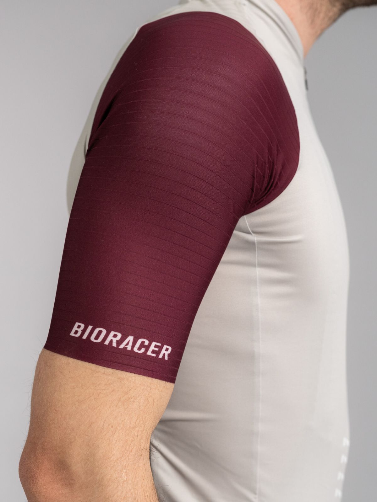 Maillot Icon Gris chaud-Bordeaux